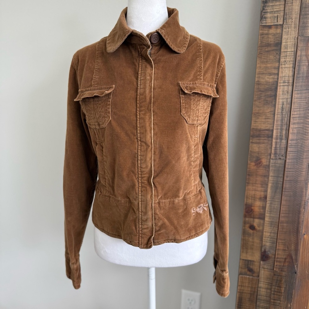 Maurices Brown Corduroy Women's Y2K Jacket‎ Size Medium